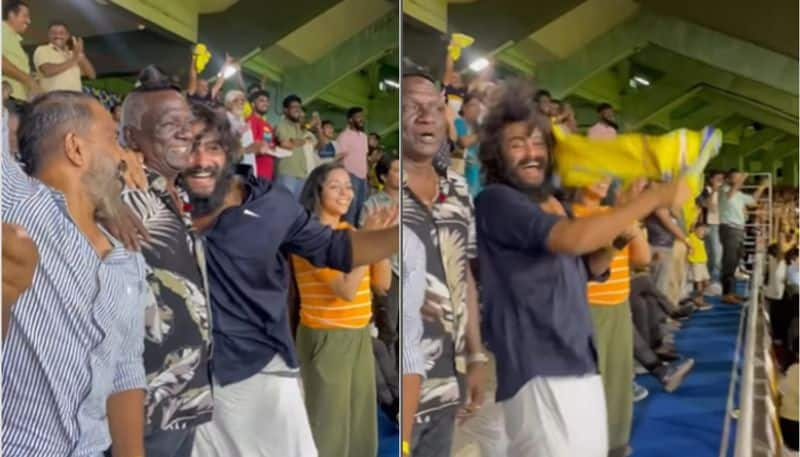 Watch Antony Varghese Pepe and IM Vijayan celebrating Kerala Blasters win over Bengaluru FC ISL 2023 24 jje 