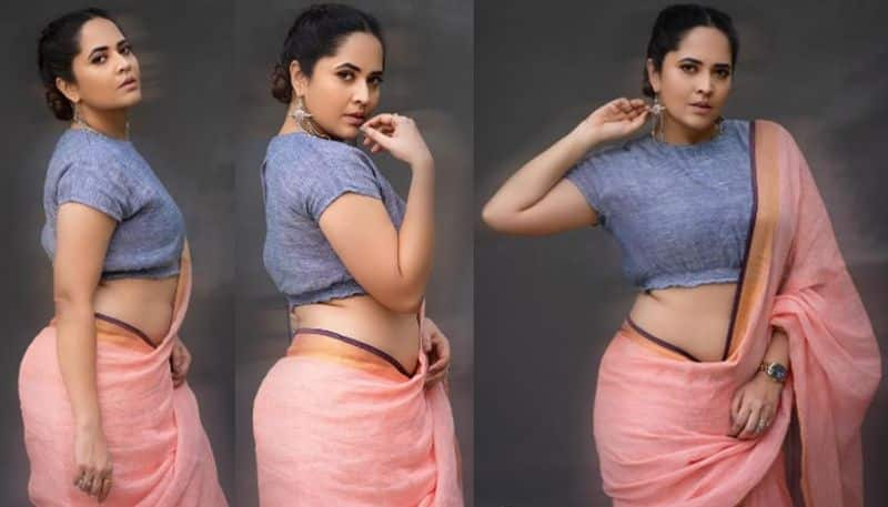 Anchor Anasuya Bharadwaj looks Stunnnig in Saree NSK