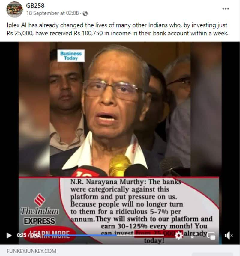 Narayana Murthy has launched new trading platform video true or fake fact check jje 