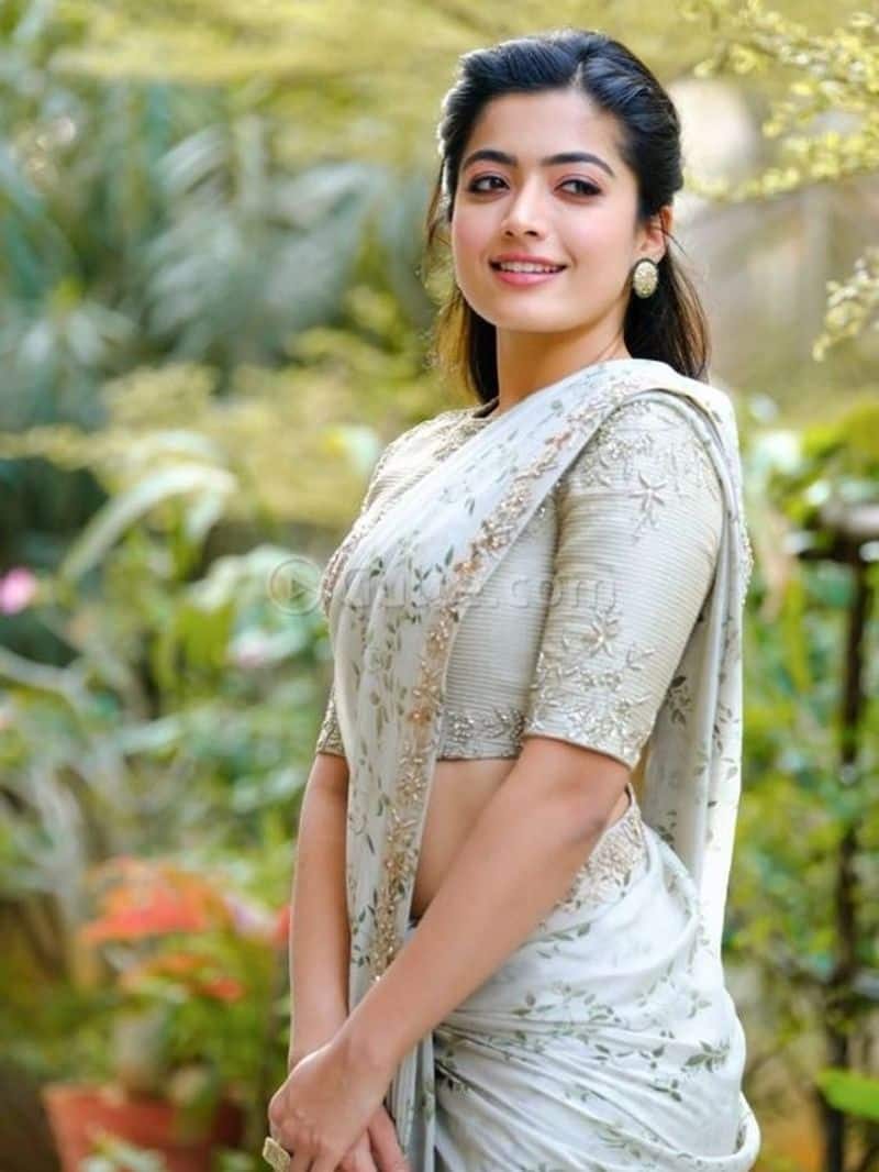 saree for karva chauth rashmika mandana  trendy outfit ZKAMN