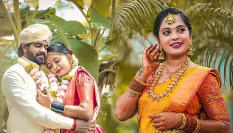 Famous Serial Actress Ramya Gouda got married with actor bargav marriage photos viral ans