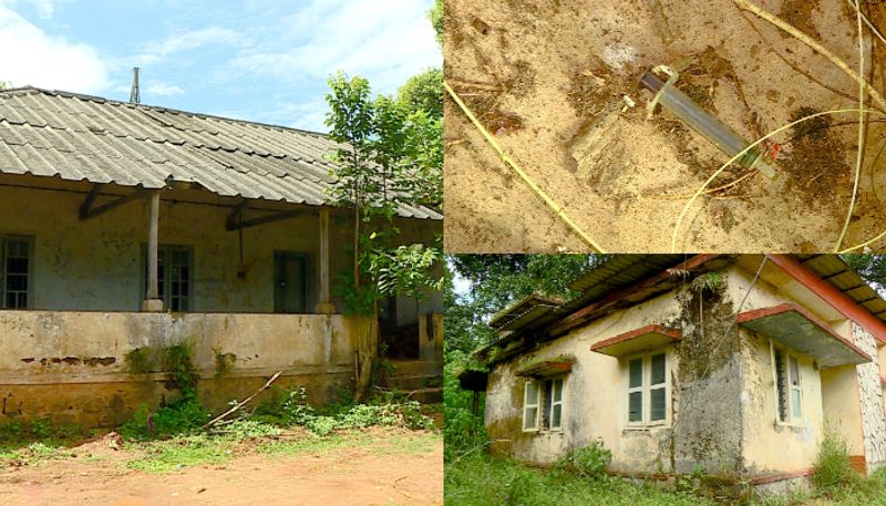 government buildings abandoned and turn as shelter for anti social work in wayanad ambalavayal etj