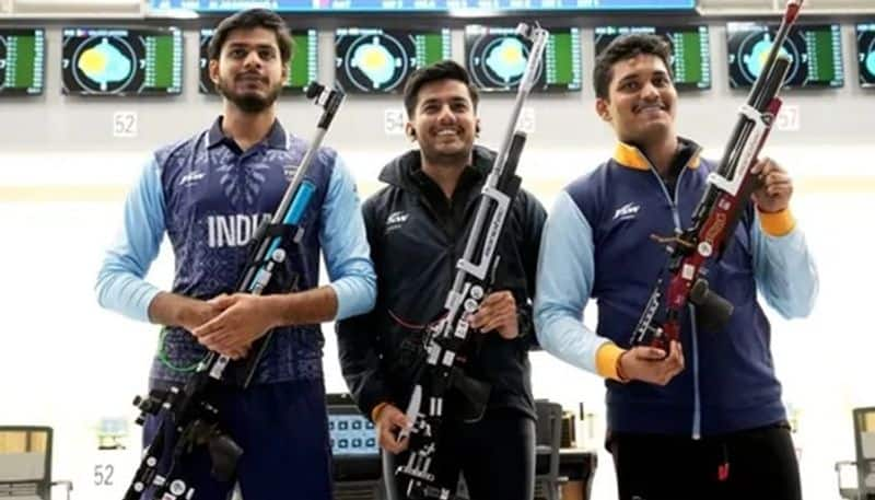 Asian Games 2023 Shooters win first Gold for India with world record in 10m Air Rifle team event kvn