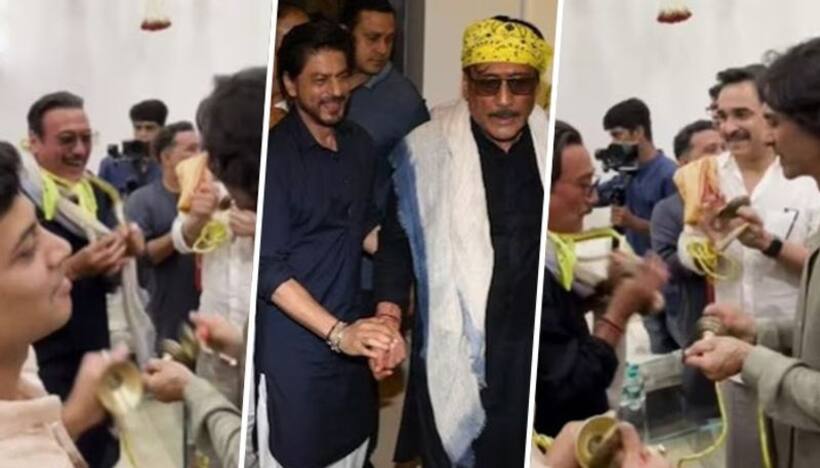 Eknath Shinde's Ganpati Puja: Jackie Shroff steals the spotlight at Maharashtra CM's house with his antics