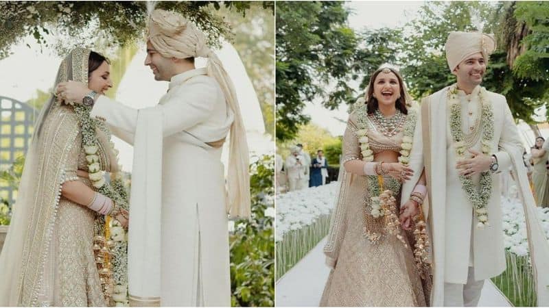 Parineeti Chopra, Raghav Chadha wedding photos: Couple makes their SHAADI Insta-official; take a look RBA