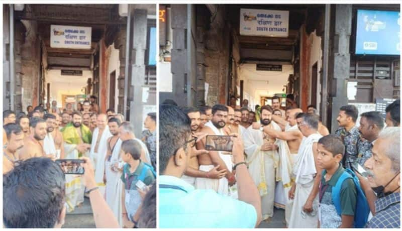 mohanlal visit thiruvananthapuram sree padmanabhaswamy temple vvk