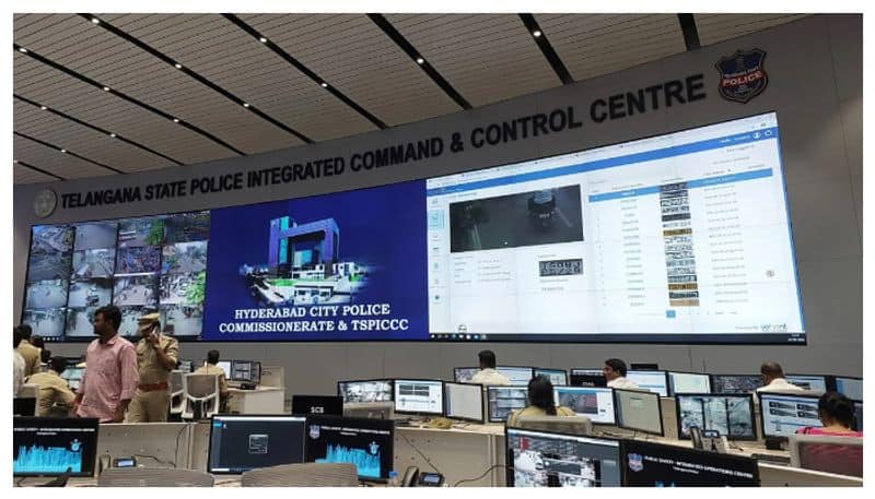 Hyderabad Police set up new war room with one lakh cameras and helipad prm 