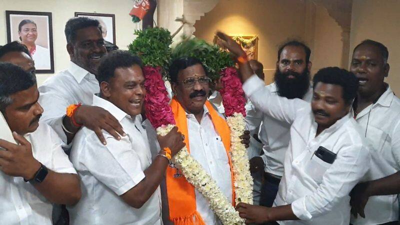 nda alliance candidate will win parliament election in puducherry constituency says state president selvaganapathy vel