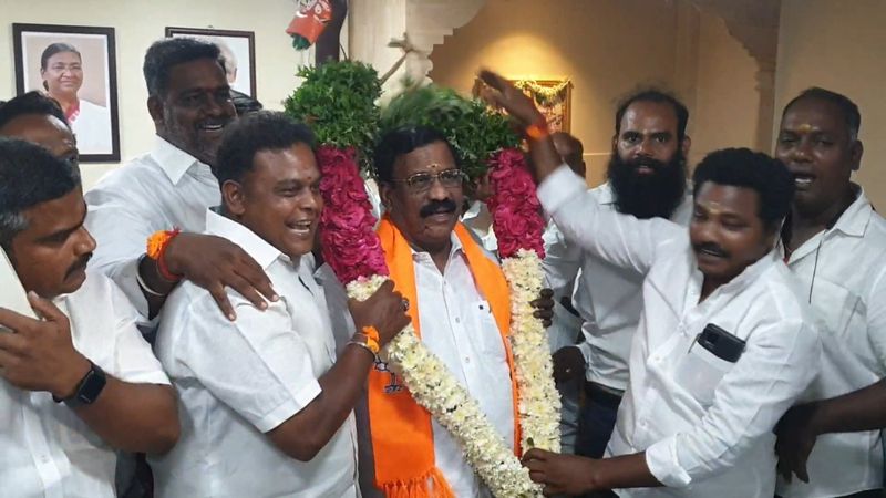 nda alliance candidate will win parliament election in puducherry constituency says state president selvaganapathy vel