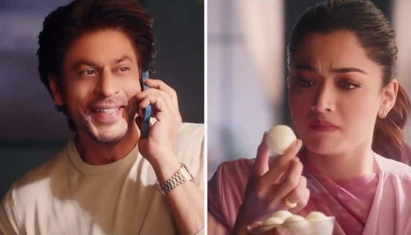 Rashmika Mandanna  Shah Rukh team up for advertisement  fans canot keep calm for their collaboration on screen rao