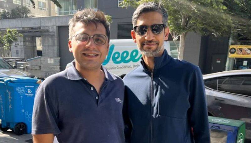 Viral photo Bengaluru techie bumps into Google CEO Sundar Pichai on San Francisco street netizens react gcw