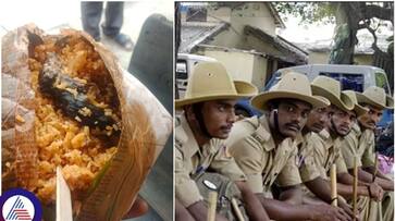 cauvery water dispute bitween karnataka tamilnadu rat found in police breakfast kxa 