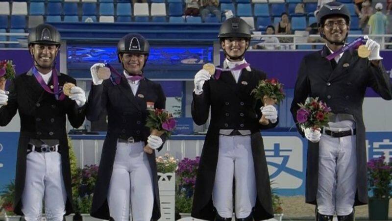 Asian Games 2023 Historic Gold for Indian equestrian team kvn