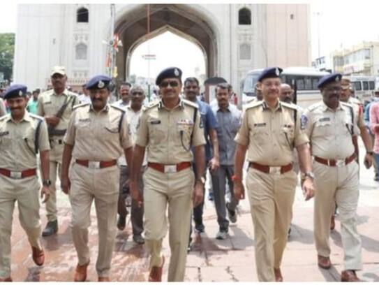 police commissioner cv anand team inspected routes and preparations for the ganesh immersion kms