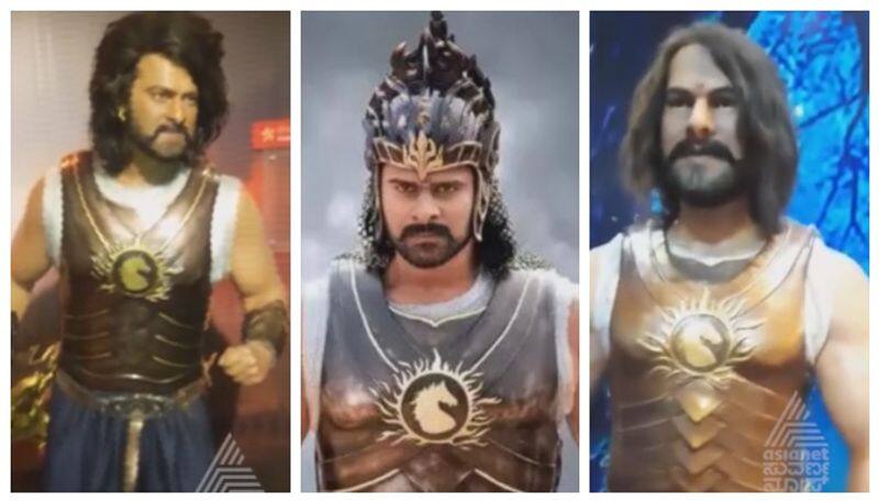 Prabhas Wax Statue in Mysore nbn