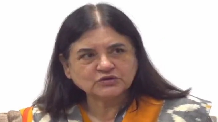 'I'm happy being in BJP,' says Maneka Gandhi as son Varun denied ticket from Pilibhit  lns