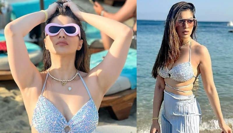 Actress Raai Laxmi Latest beach Photos NSK