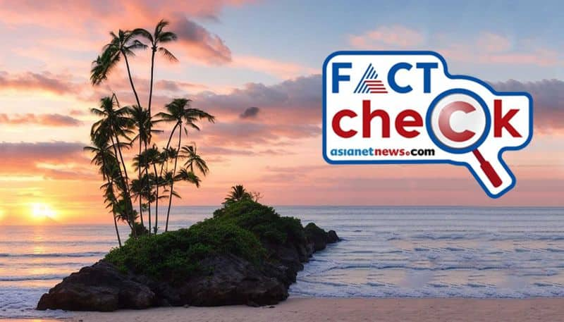 PM Modi photo in coconut trees not real Fact check jje 