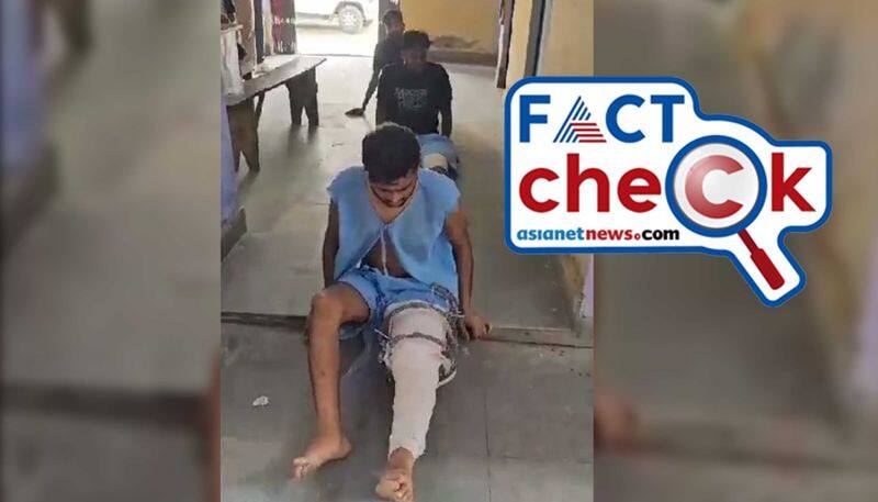 Reality revealed behind viral video of UP minor murder case accused legs beat up fact check jje