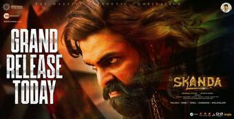 SKanda Twitter Talk : రామ్ పోతినేని ‘స్కంద’ ట్విటర్ రివ్యూ.. మాస్ అవతార్ లో రాపో రచ్చ..