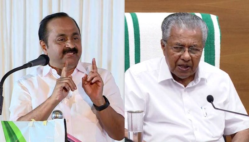 Opposition leader VD Satheesan against Chief Minsiter Pinarayi Vijayan on adgp controversy