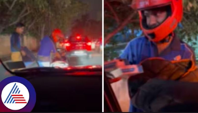 Dominos tracks customer stuck in Bengaluru traffic nightmare, delivers pizza on road Vin