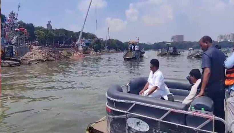 భక్తులకు ఎలాంటి ఇబ్బందులు లేకుండా ఏర్పాట్లు: గణేష్ శోభాయాత్రను పరిశీలించిన తలసాని