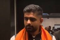 India vs Pakistan World Cup 2023 babar azam wore bhagva shawl video viral kxa 