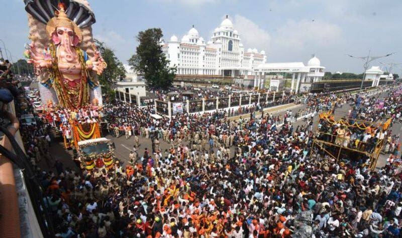 Khairatabad Ganesh idol immersion completed AKP 