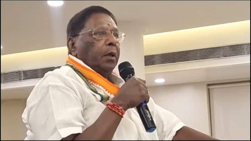 puducherry former cm narayanasamy slams pm narendra modi in madurai vel