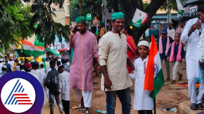 Eid Milad celebrated peacefully in Davangere today rav