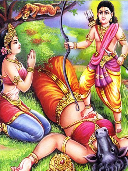 Slayer of demoness Mahishi
