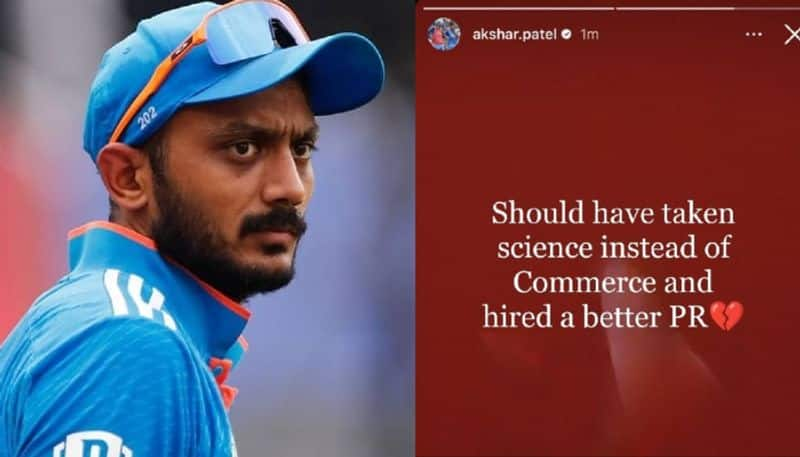 Akshar Patel shares sensational post on Instagram and deletes it later after ICC World cup 2023 changes CRA