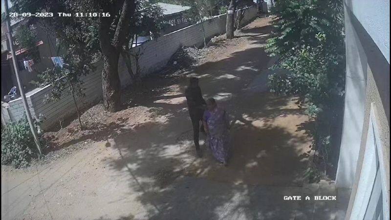 gold chain robbery from old lady in coimbatore video goes viral vel