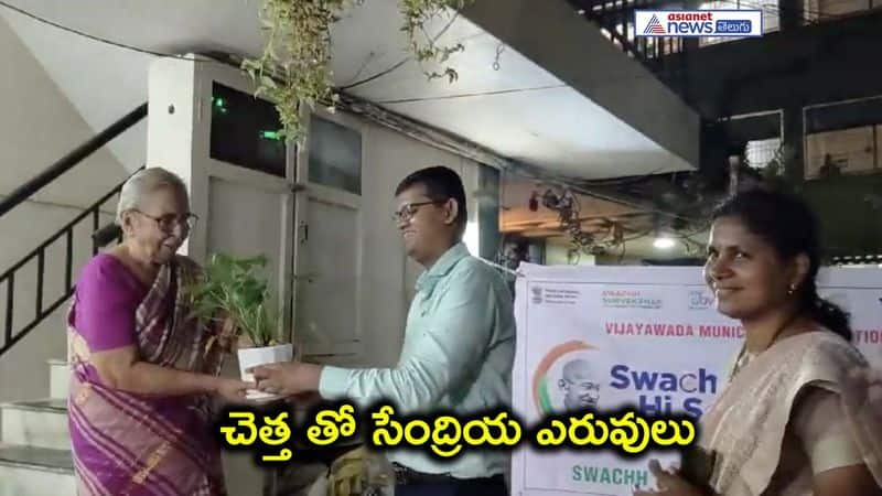 Vijayawada Commissioner praised the woman doing home composting