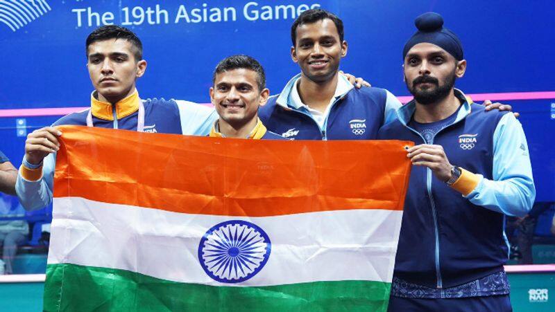 India beat Pakistan in mens team squash championship at the 19th Asian Games 2023 in Hangzhou rsk