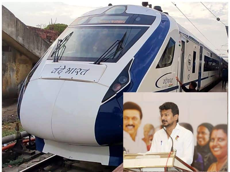 railway department should decrease a fare of vande bharat express not reduce a speed of other express trains says udhayanidhi stalin vel