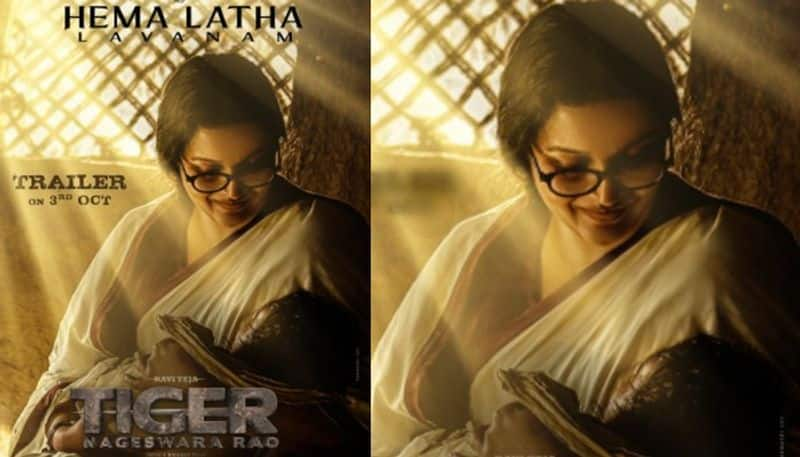 Renu Desai First Look from Tiger Nageswara Rao NSK 