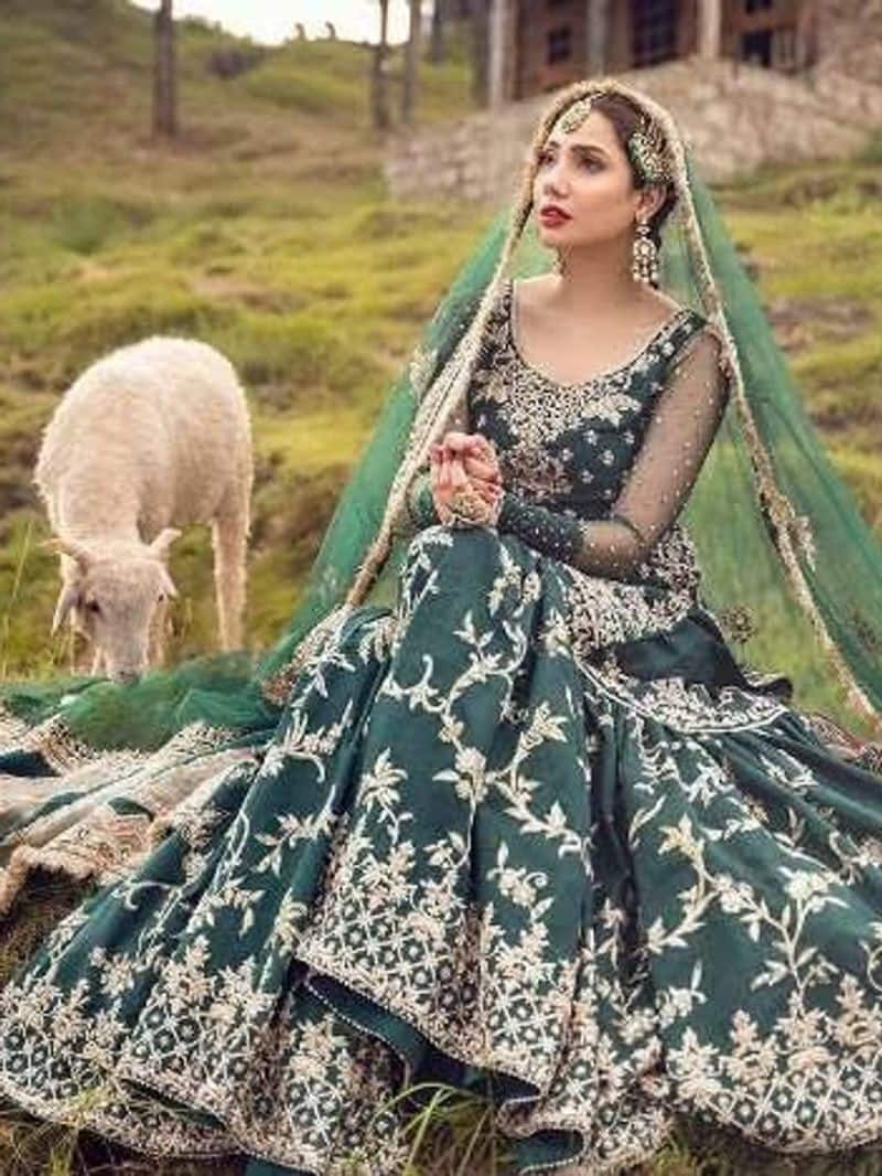 mahira khan 10 lehenga, sharara suit collection ZKAMN