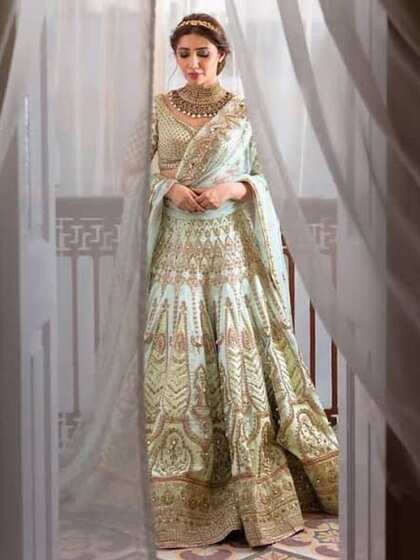 Pastel color लहंगा