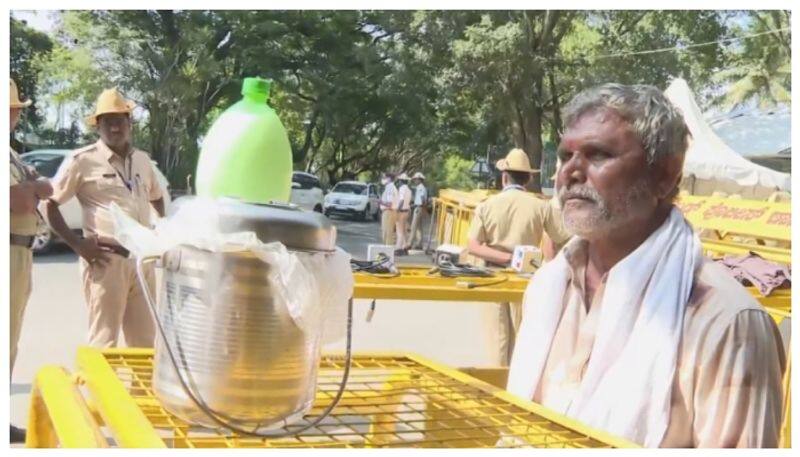 Siddaramaiah fan bring butter butter milk to him nbn