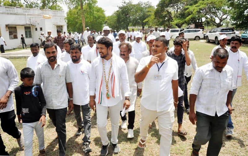 MLA Darshan who conducted the padayatra: Guaranteed adequate facilities snr