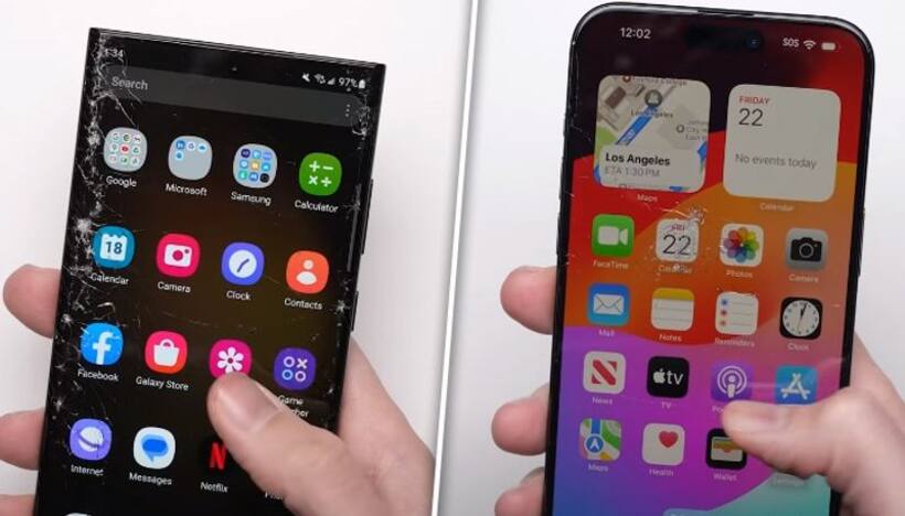 iPhone 15 Pro Max vs Samsung Galaxy S23 Ultra: Who won the drop test? (WATCH)