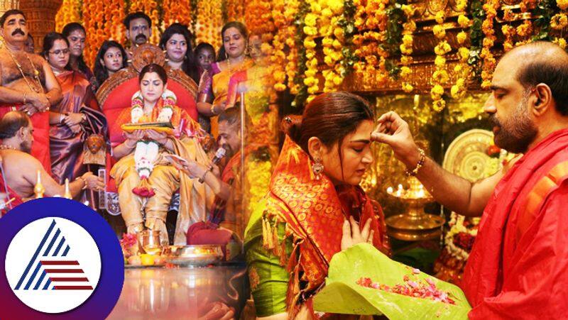 Khushbu Sundar worshipped at Keralas Vishnumaya temple Naari puja suc