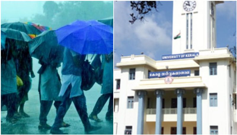 Kerala Rain School Holiday Latest news Kerala university examination postponed due to heavy rain asd