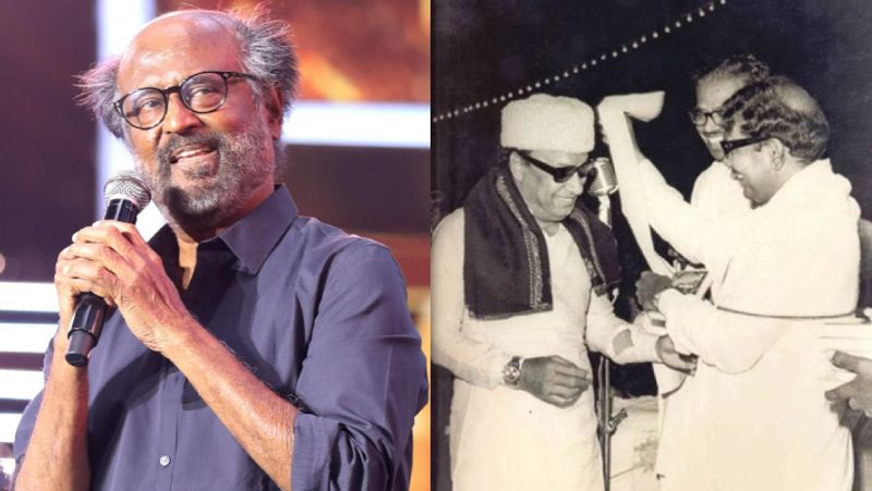 Superstar Rajinikanth shares about MGR and kalaignar karunanidhi conflict in Murasoli gan