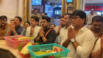 అయ్యప్ప దీక్ష పూర్తి చేసిన చరణ్.. సిద్ధివినాయక టెంపుల్ లో గ్లోబల్ స్టార్ ప్రత్యేక పూజలు