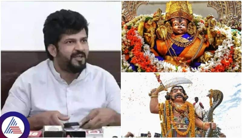 MP Pratap Simha organized Chamundi Chalo against Mysore Mahisha Dasara on October 13 sat