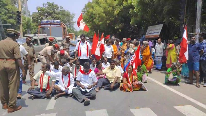 public protest against jipmer hospital for wrong treatment for 1 year old baby in puducherry vel