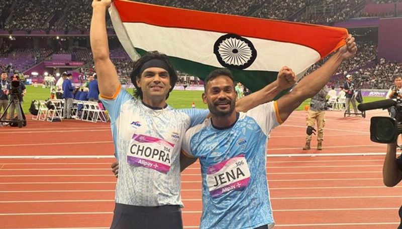 Asian Games 2023 Neeraj grabs gold Kishore takes silver in javelin throw kvn